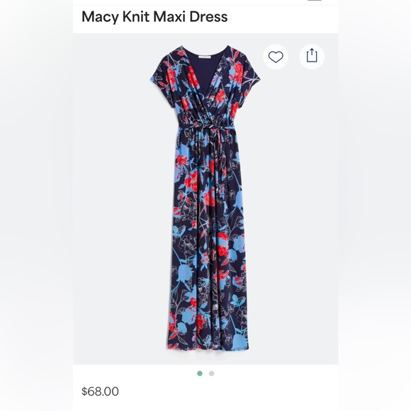 Gilli Dresses & Skirts - Gilli Navy and Coral Floral Dress